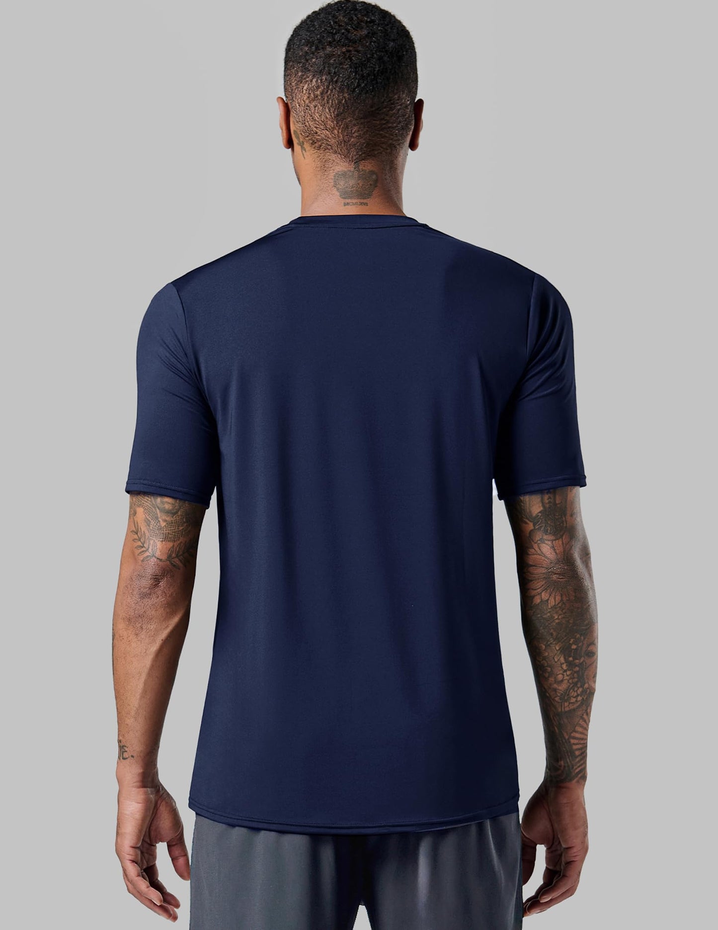 5 Pack Men’s Active Quick Dry Crew Neck T Shirts | Athletic Running Gym Workout Short Sleeve Tee Tops Bulk (Set 17, 3X-Large)