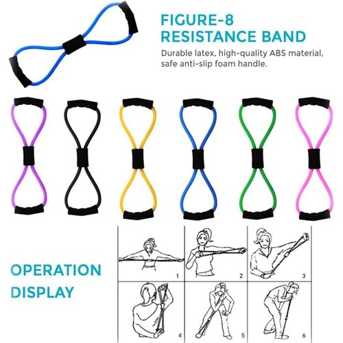 Pilates Essentials Kit for Women, Yoga Sets for Women, Pilates Ring and Ball Set, Booty Bands/Figure 8 Resistance/Yoga Bands for Stretching, for Gym Workout (Purple)
