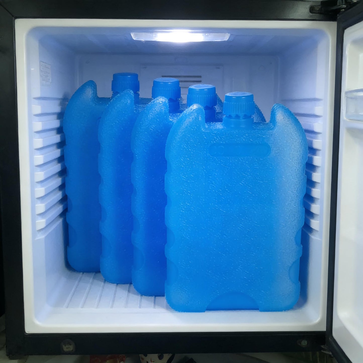 MHFOOU Ice Packs for Air Conditioner, 4PCS Reusable Ice Blocks for Cooler for Cooler, Cooler Freezer Blocks Portable Cooler Freezer Boxes, 5.5 x 3.5 x 1 Inches