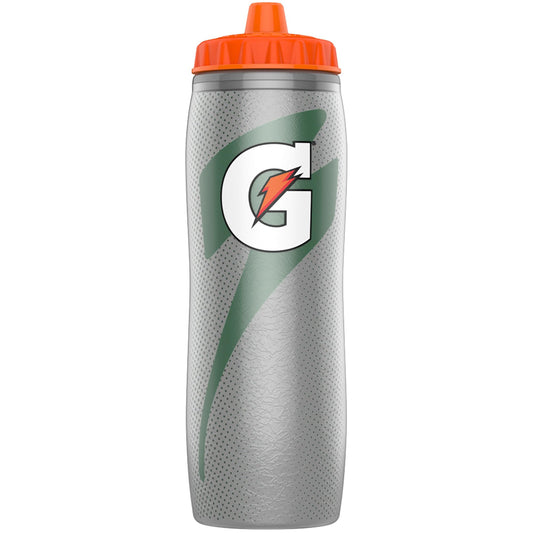 Gatorade Insulated Squeeze Bottle, Silver, 30oz
