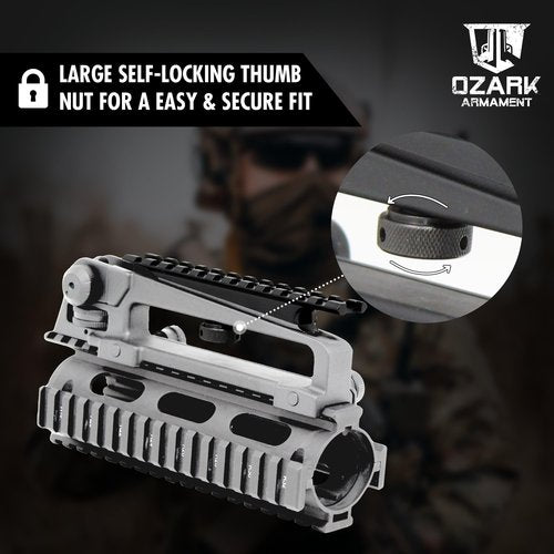 OZARK ARMAMENT Carry Handle Mount & Carry Handle Picatinny Rail Mount Designed for Carry Handle Sights Universal Detachable Carry Handle Scope Mount for A Wide Range of Optics