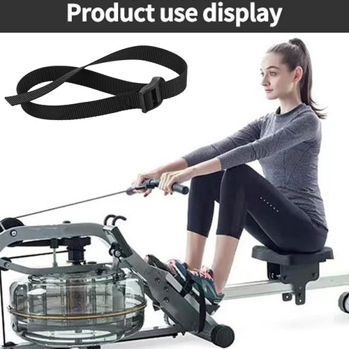 JUUNthy Rowing Machine Replacement Foot Strap Adjustable Foot Strap Foot Fixed Strap Workout Machine Part