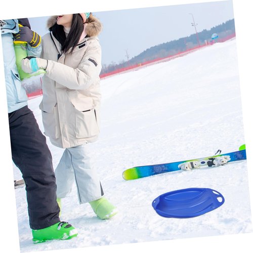 Totority Plastic Sand Sled for Snow Grass and Beach with Pull Rope Versatile Sliding Board for Boy Girl and Adults Outdoor Sled for Family Fun and Adventures