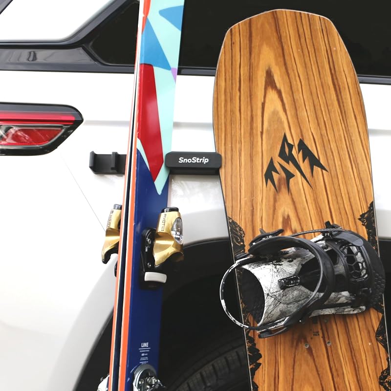 SnoStrip Magnetic Ski & Snowboard Holder for Car - Protective Gear Mount