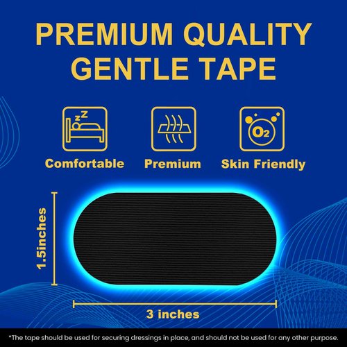 Comfort Tape (30 Pack) - Pain Free Removal, Hypoallergenic, Latex Free & Gentle On Skin - Latex Free Bowling Finger Protection Tape