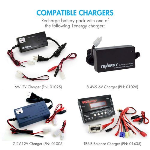 Tenergy Airsoft Battery 8.4V 1600mAh NiMH Stick Style Batteries w/Mini Tamiya Connector, Replacement Battery for Airsoft Rifle AEG Guns AK47 CYMA RPK PKM