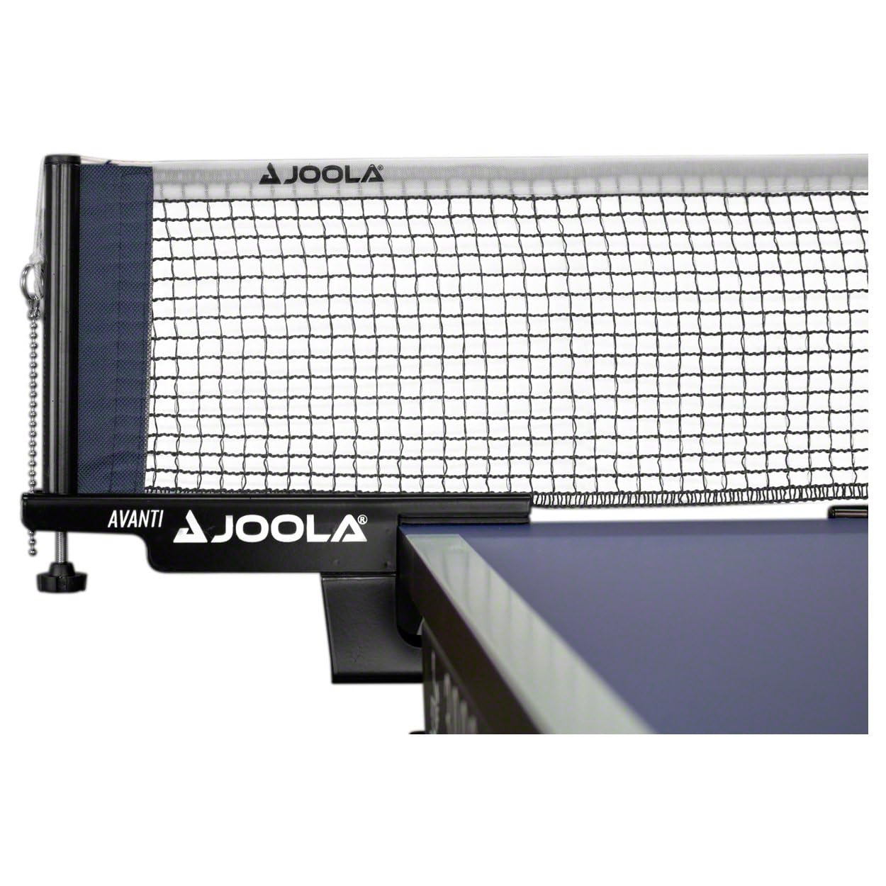 JOOLA Premium Avanti Table Tennis Net and Post Set - Portable and Easy Setup 72" Regulation Size Ping Pong Screw On Clamp Net, ‎ 72"L x 0.5"W x 6"H, White/Black