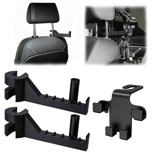 2PCS Bow Hanger for Truck Headrest Archery Bow Holder Vehicle Storage Set