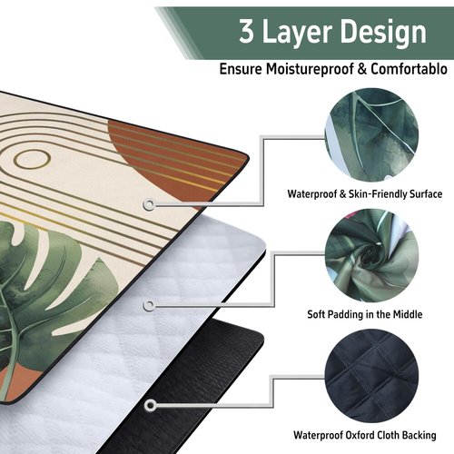 QXWREL Extra Large Picnic Outdoor Blanket 60''x80'' Waterproof and Sandproof Picnic Mat for Beach Foldable Camping Accessories for Grass Lawn Park