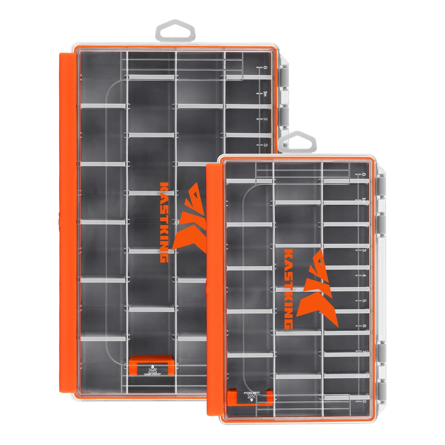 KastKing HyperSeal Waterproof Tackle Box, Waterproof 3600 and 3700 Tackle Trays, Fishing Tackle Box Organizer with Removable Dividers, Lure Box and Terminal Tackle Storage