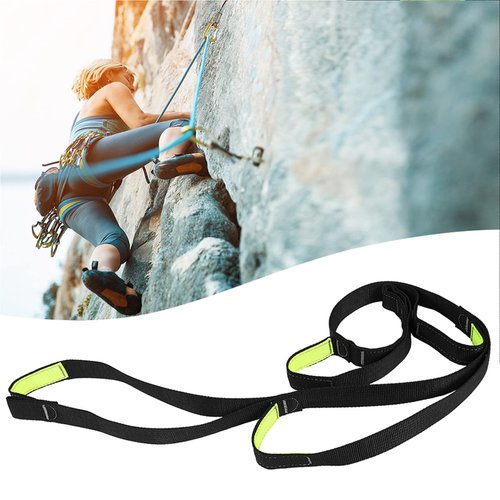 Beufee Climbing Ascender, Foot Ascender Loop for Climbing Mountaineering Climbing Adjustable Sling Foot Loop Ascender for Outdoor