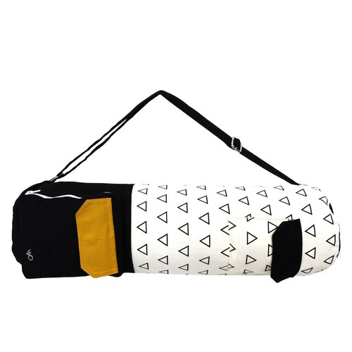Open Road Goods Eco Friendly Yoga Mat Bag | Organic Yoga Bag For Extra Wide Mats | Yoga Mat Carrier for Men & Women: Full Zip, Adjustable Carry, Pockets, 100% Cotton Canvas