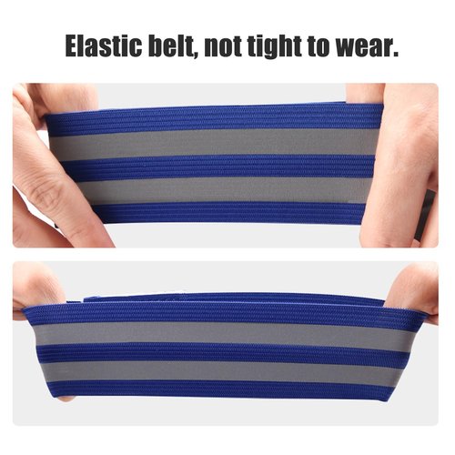 cdar 1/2Pcs Cycling Pants Reflective Band High Visibility Elastic Men Women Night Running Warning Arm Wrist Leg Ankle Strap Cycling Fluorescent Green 2pcs