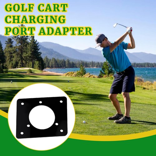 Golf Cart Charging Port Adapter Compatible with Noco GCP1 110v AC 36v EZGO TXT Carts Charging Plug Part Type for Lithium Battery Conversion and On-Board Charging