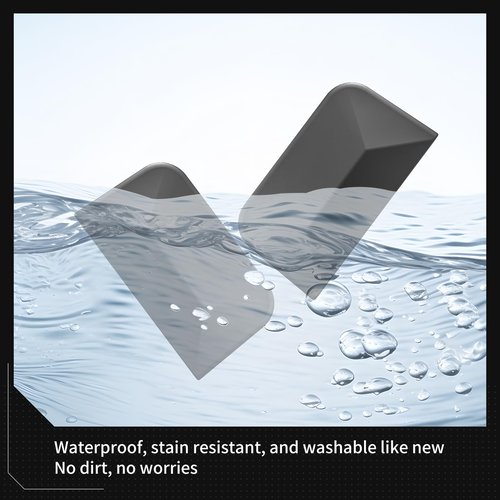 LUCKEASY 4PCS 1st Row Rail End Shells Assembly Fit for Tesla Model Y Juniper 2025 2026 Roof Rack Cover Cap TPE Black without Tape