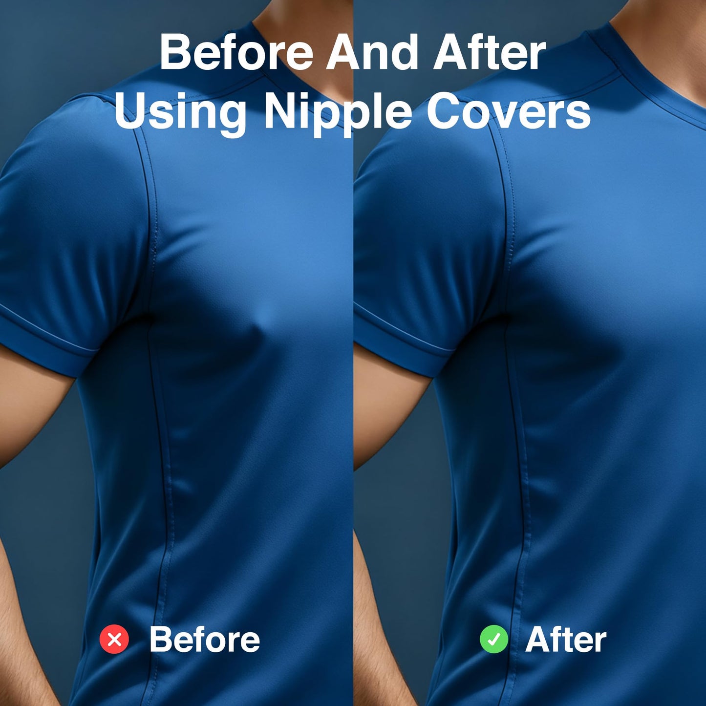 NipEaze - 4pack Value - The Original Transparent Nip Protector - Nipple Chafing Prevention; 62 pairs