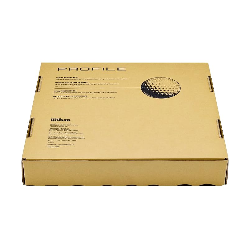 Wilson Profile Distance Golf Balls 36 Pack - Yellow