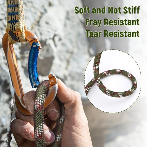 Arborist Rope Climbing Rope 48 Strands Tree Rope 1/2 Inch for Climbing Tree Swing Pulling Sailing