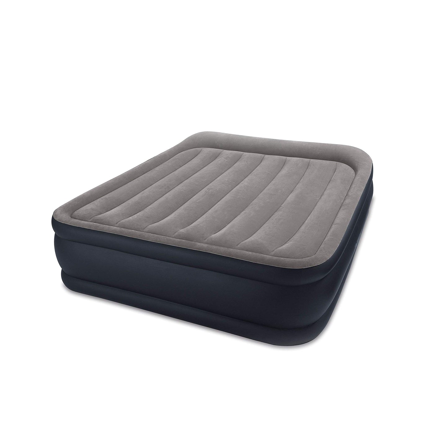Intex 64135EP Dura-Beam Standard Series Deluxe Pillow Rest Raised Airbed with Internal Pump, Black, 16.5"/Queen