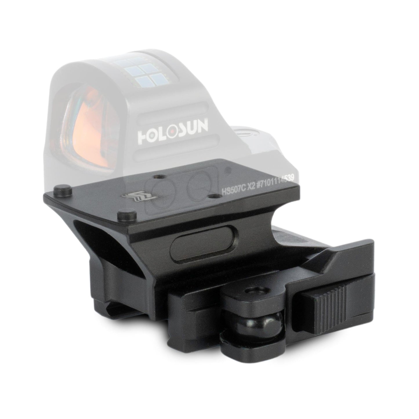 Monstrum Hypergrip Red Dot Riser Mount with QD Quick Release | Compatible with RMR Footprint | 1.6" Center Height