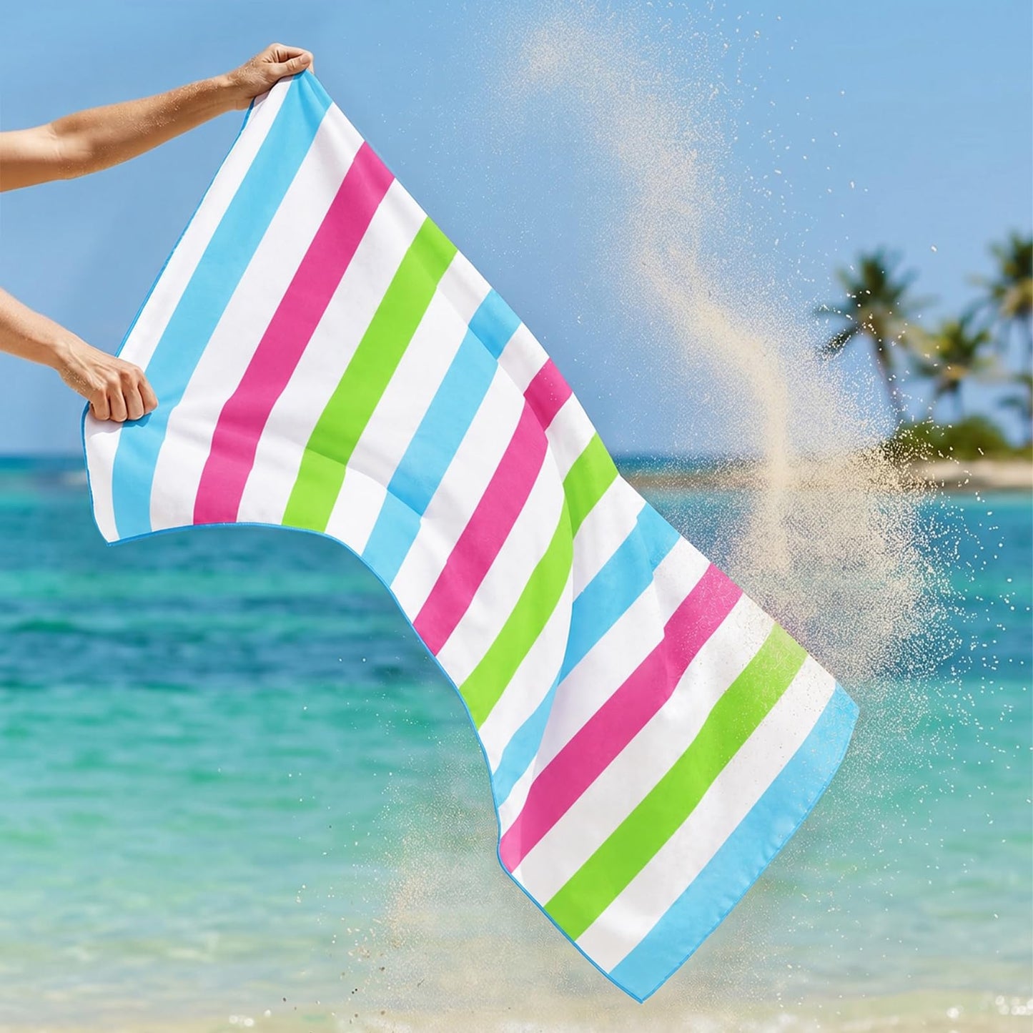Exclusivo Mezcla 4 Pack Microfiber Quick Dry Large Beach Pool Towels