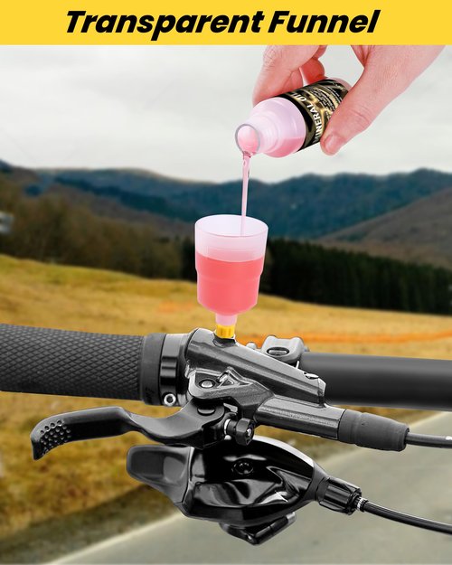 mtbtour Brake Bleed Kit for Shimano,TEKTRO,TRP Hydraulic Disc Brakes,Bicycle Hydraulic Brake Bleed Kit Including 180 ML Mineral Brake Fluid
