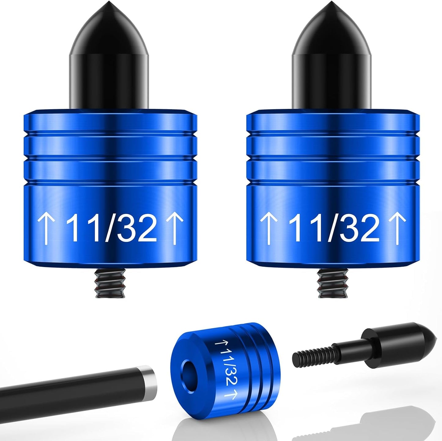 2PCS Crossbow Decocking Bolts - Universal Fit Hunting Crossbow Accessories & Bolt Release Tips for Recurve & Compound Bows