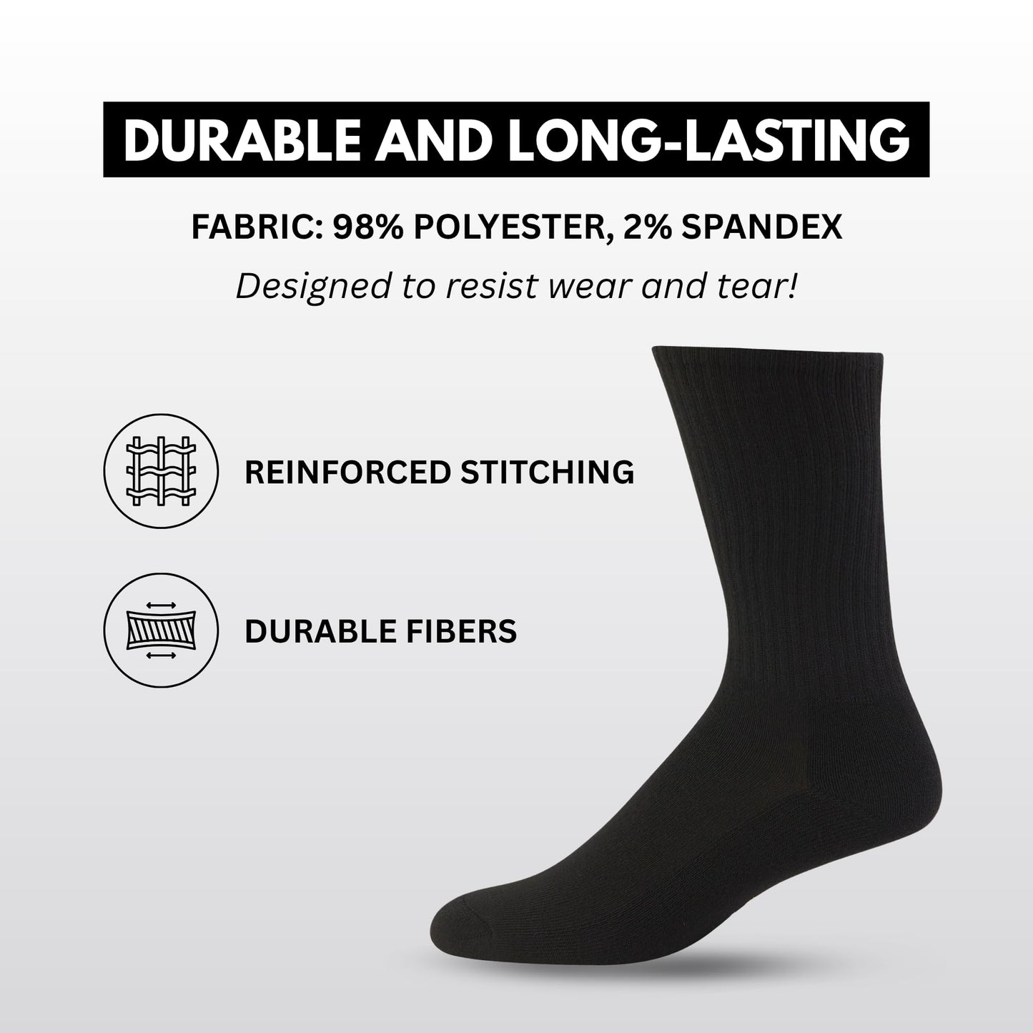 True Religion Mens 8 Pairs Crew Socks for Men Premium Athletic Men's Socks, Shoe Size 8-12