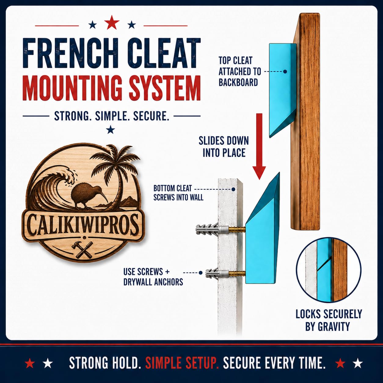CALIKIWIPROS Mini Basketball Hoop Set Pro League Decorative Solid Wood Wall Mount, Includes 9’ Hoop & 5 mini basketballs, Classic Look with Colors Matching Some pro Teams. (GW)