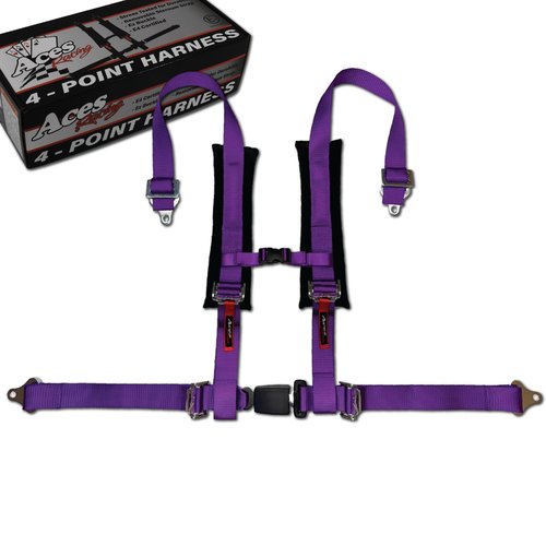 AAAA Aces Racing (Purple) 4 Point Harness with 2 inch padding