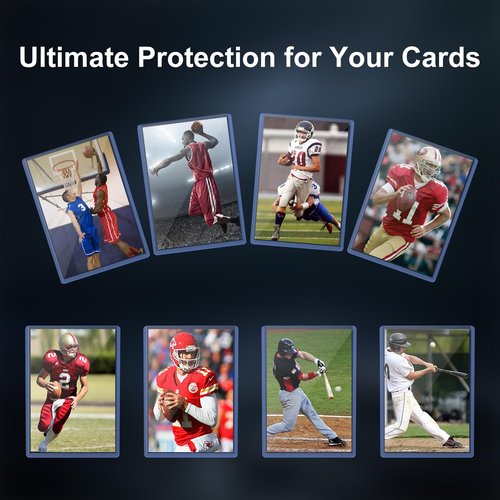 400 Card Sleeves Top Loaders for Cards, 3"X4" Toploaders for Cards, Premium Baseball Card Protectors Hard Plastic for Sports and Game Cards (200 Top Loaders + 200 Clear Sleeves)