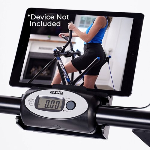 Gazelle Glider Elliptical Hybrid Exercise Machine for Home Gym, Pacer or Sprinter Model - Low-Impact Cardio & Strength Training, Total Body Workout, Foldable Steel Frame, Fitness Tracker Computer