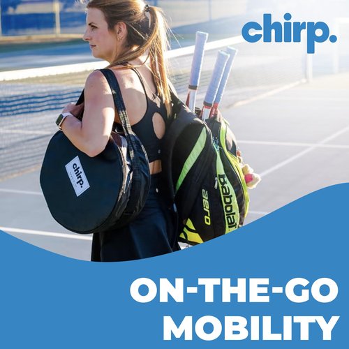 Chirp Wheel Carrying Case - Travel Case for On the Go Back Pain Relief & Stretching - Compatible with Yoga Supplies and Foam Roller Sets Wheels Not Included