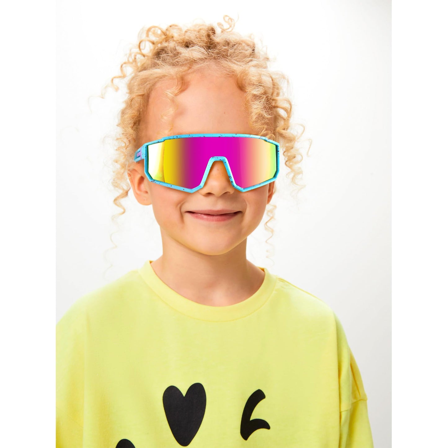 MVPTGRS 2 PackYouth Baseball Sunglasses for Boys Girls Age 8-14 TR90 Frame Kids Sport Sunglasses for Softball Cycling Baseball Golf
