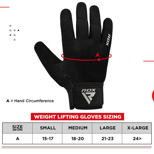 RDX Weight Lifting Gloves Gym Workout, Full Finger Touch Screen, Breathable Anti Slip Padded Palm Protection, Fitness Strength Training Powerlifting HIIT WOD Exercise, Men Women Home Gym Cycling