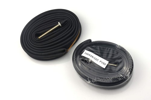 FANSPRO 2 Pack 700 x 28-32c Road Bike Inner Tubes, 60mm Presta Valve Premium Quality Butyl Inner Tube with 2 Tire Levers
