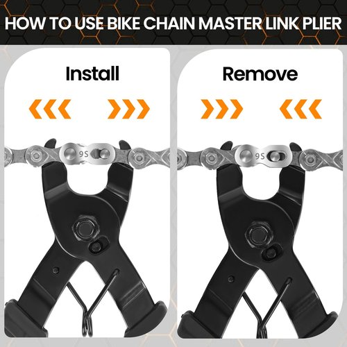 Oumers Bike Chain Repair Tools Set, Bicycle Chain Break Tool, Master Link Pliers, Bike Wear Checker Indicator Opener Closer Remover Pliers