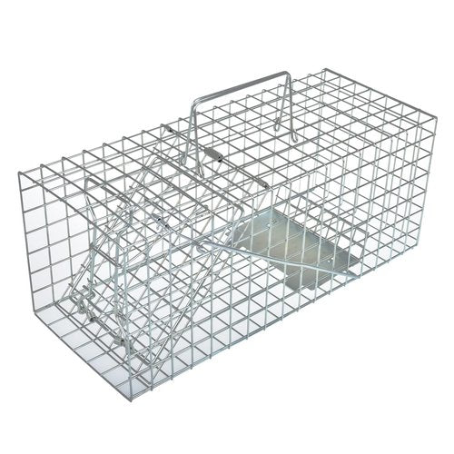 Anyhall Heavy Duty Humane Live Animal Cage Trap for Squirrels, Weasels and Similar-Size Rodents - 17” x 7” x 7”