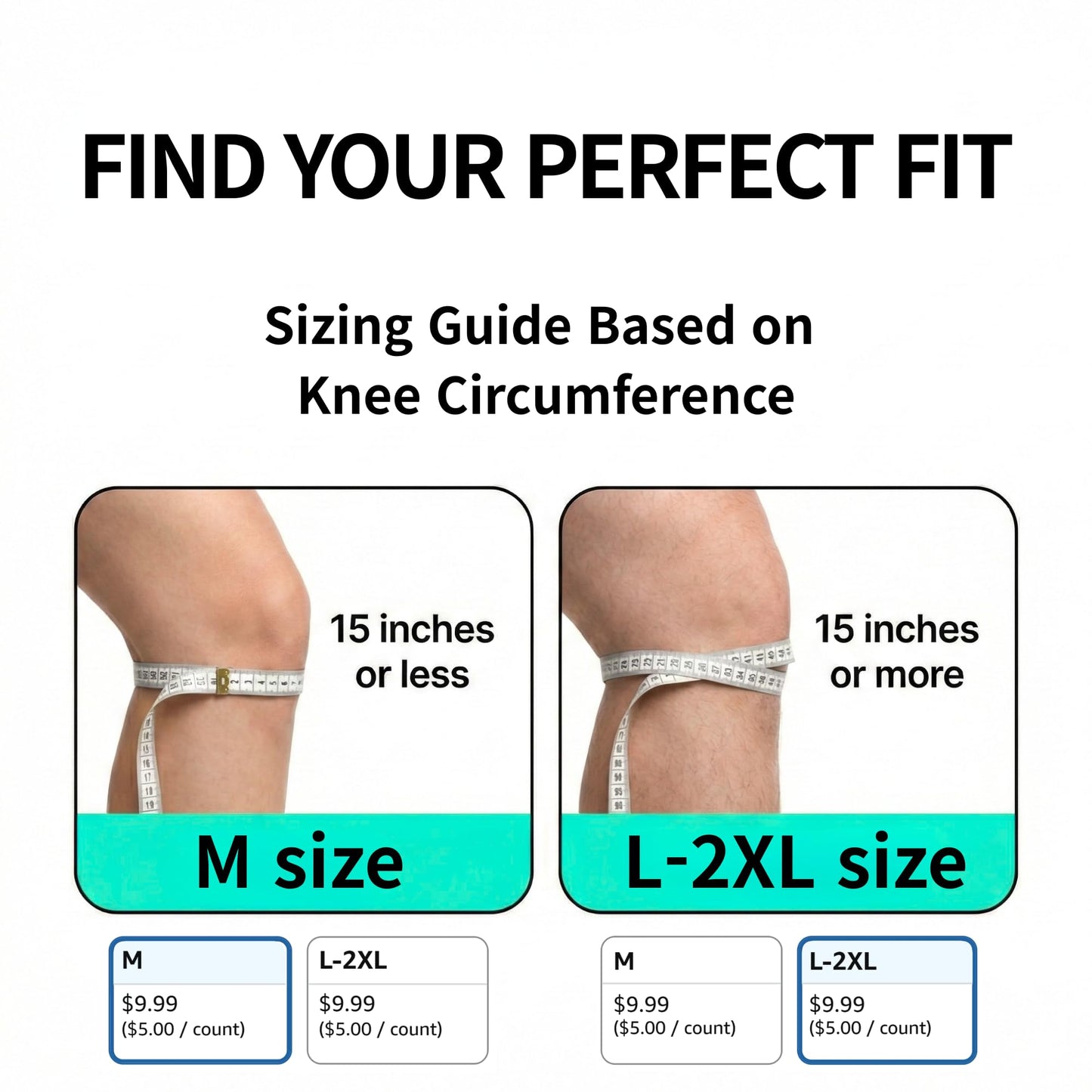 SPINIFLY ExcelRunz Patella Tendon Knee Strap 2 pack, Knee Support, Knee Pain Relief Brace, Running, Hiking, Soccer, Tennis, Gym and Tendonitis - (L-2XL)
