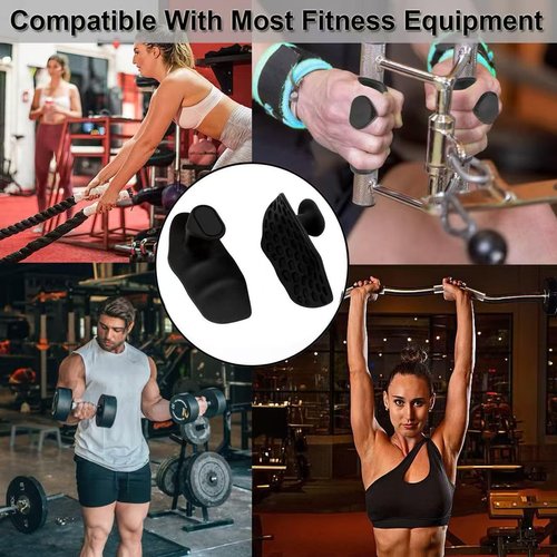Pofsnnx Anti-Slip Workout Grips – Ergonomic Gym Hand Grips for Weight Lifting, Pull Ups, Deadlifts & Strength Training | Lightweight & Non-Slip Lifting Grips for Men & Women