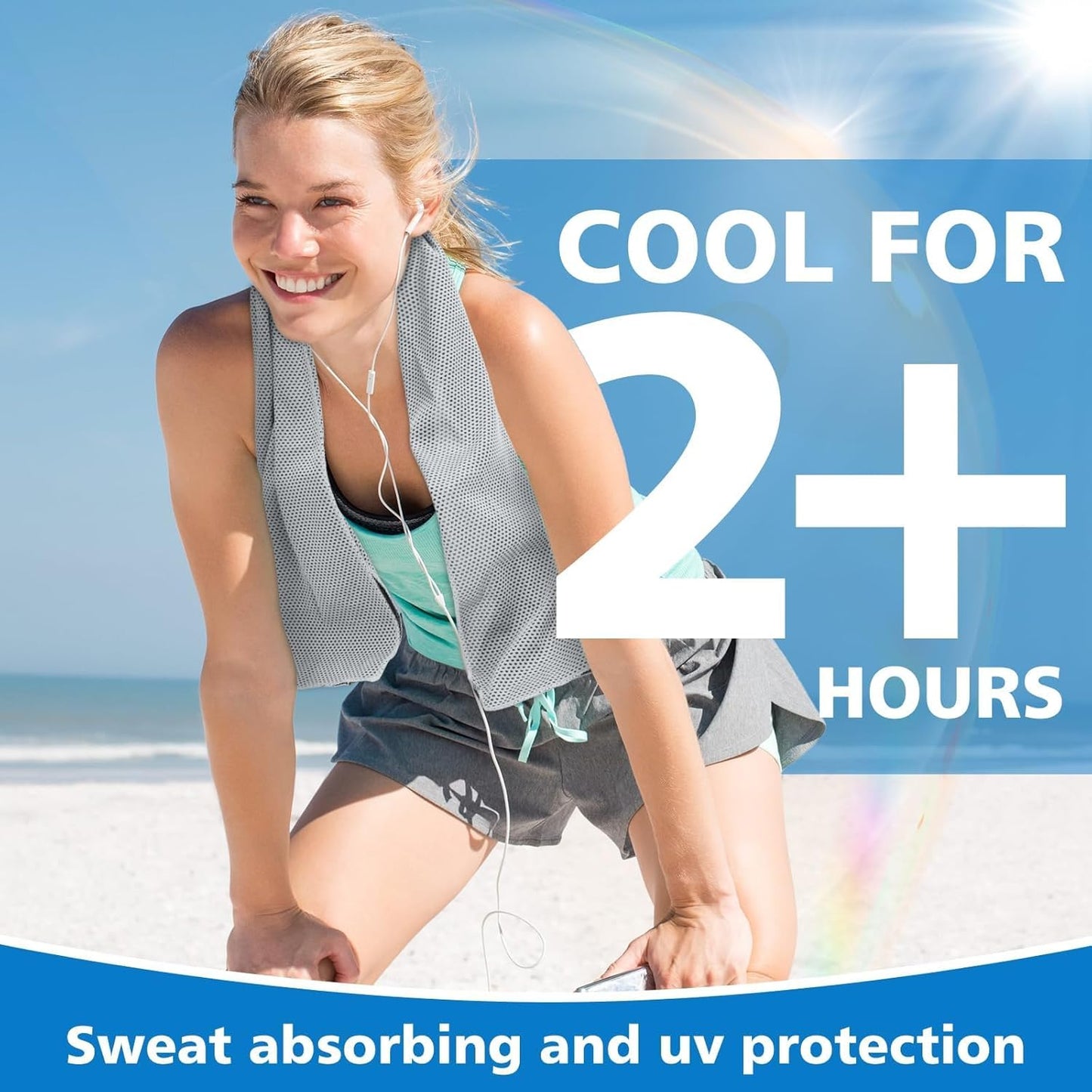 24 Pack Cooling Towels Bulk for Neck and Face 40"x12" Ice Cooling Sweat Rags Microfiber Soft Breathable Soft Chilly Towel for Yoga Golf Sport Running