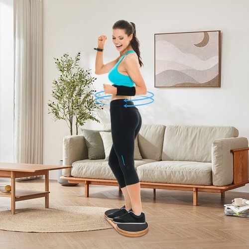 Nisorpa Ab Twister Board for Exercise 31.26'' x 9.84'' Twister Exercise for Waist Wood Waist Twisting Disc Full Body Toning Workout for Slimming and Strengthening Abdominal & Stomach Exercise Equipment