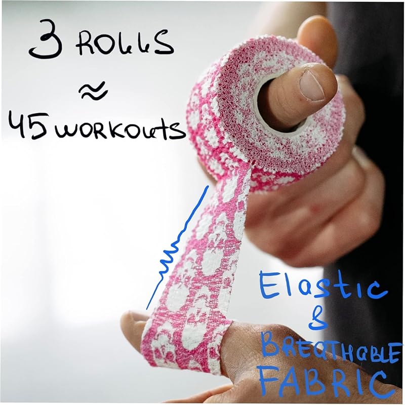 Mix Skull Thumb Tape for Weightlifting - Finger Tape for Powerlifting, Barbell Grip Support