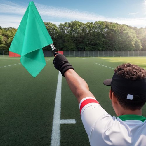 Wionin 4pcs Sports Referee Flags Mixed Color Flags