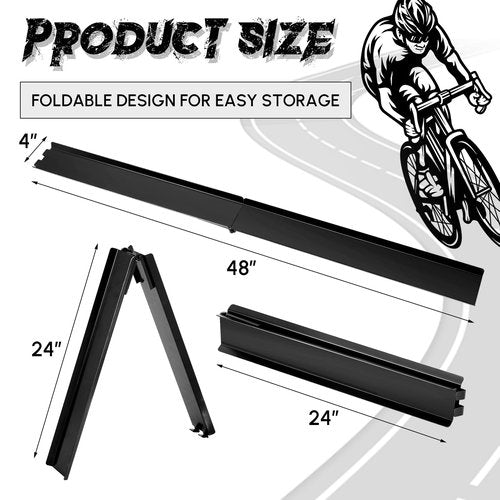 Silipull Bike Rack Loading Ramp, Folding Ramp, Bridge, Fit for Electric Bicycles, Wide Tire Bicycles, Mountain and Road and Ordinary Bikes