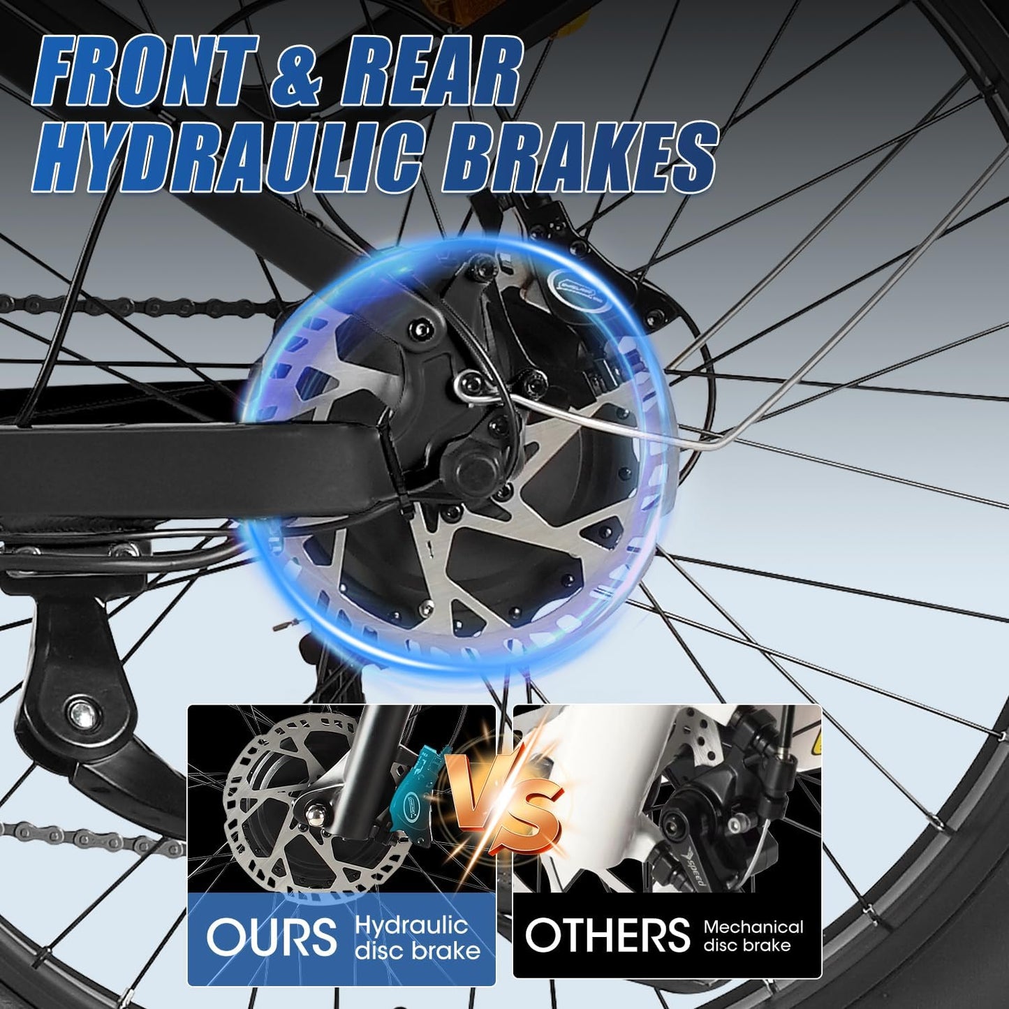 PHILODO Falcon 60V 32AH Off-Road Electric Bike 45MPH - 5000W Peak Dual Motor Hunting Ebike, Fat Tire Full Suspension Dirt Bike for Adults, Long Range Snow/Sand Electric Bicycle