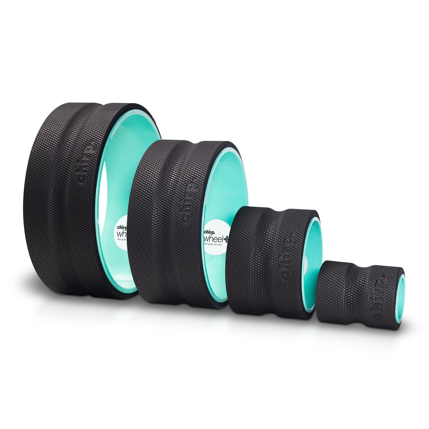 Chirp Wheel+ Foam Roller 4-Pack, Back & Neck Pain Relief, Mint