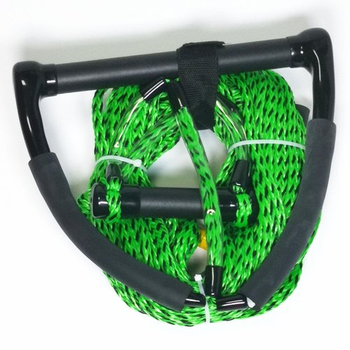 75ft Wakeboard Rope,Water ski Rope,12in Handle and 6in Small Handle with EVA Foam,3 Sections,Tow Rope with Floating Foam (G/B, 12in Handle)