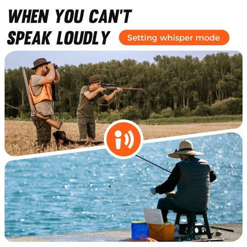 Midd Kacy MK108 Walkie Talkies,2 Way Radio Long Range,60 Channel GMRS Radio with 121 Privacy Codes,IP55 Waterproof,SOS,NOAA Weather Alerts,VOX,Dual Watch(Black/Orange,2 Pack)