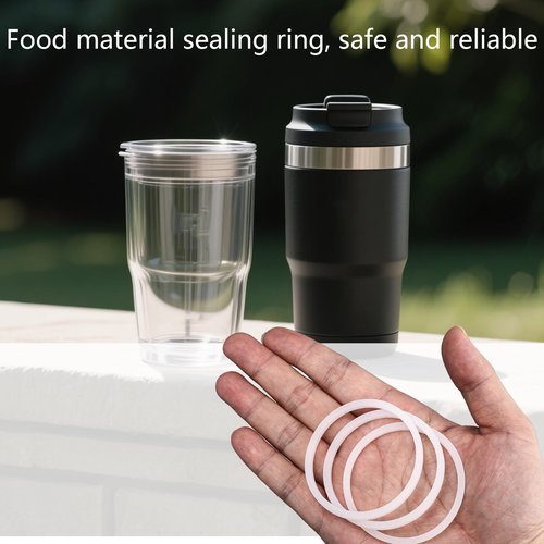 BOXOB 8pcs Replacement Gasket for Hydro Flask Wide Mouth Flip Lid Cap, Silicone O Ring Gasket Leak-Proof Seal Stoppers with Tweezers for 12/16/24/32/40oz Water Bottles